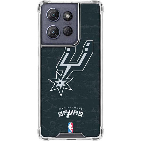NBA San Antonio Spurs Secondary Logo Moto G Play 5G (2025) Clear Case